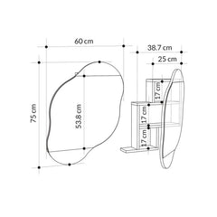 Ormarić sa ogledalom Cloud