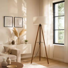 Podna lampa Glare s policom