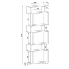 Polica za knjige Blok
