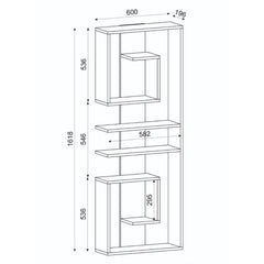 Polica za knjige Capy