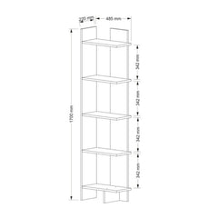 Polica za knjige Perla
