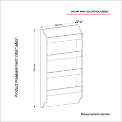 Polica za knjige Montessori Drama