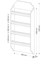 Polica za knjige Montessori