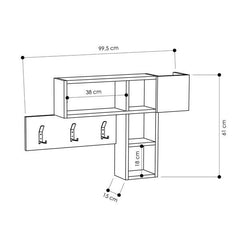 Vješalica s policom Game