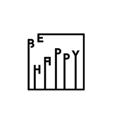 Zidna dekoracija Happy