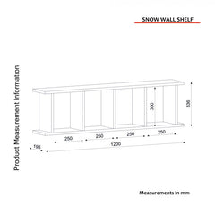 Zidna polica Snow
