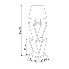 Podna lampa s policom Kozena
