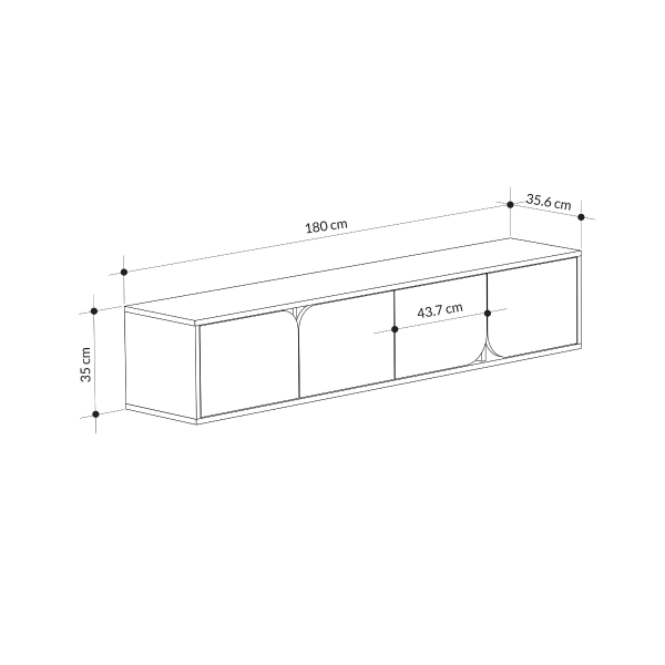 Komoda za TV Spark antracit-sonomo