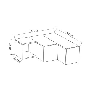 Komoda za TV Compact bijela