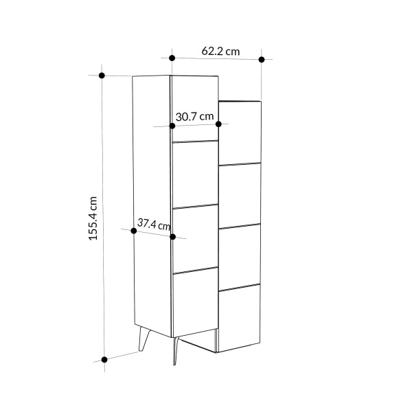 Ormar Stair bijeli