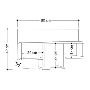 Zidna polica Tran sonoma