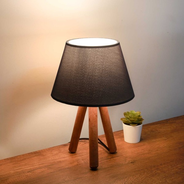 Stolna Lampa Flick Crna