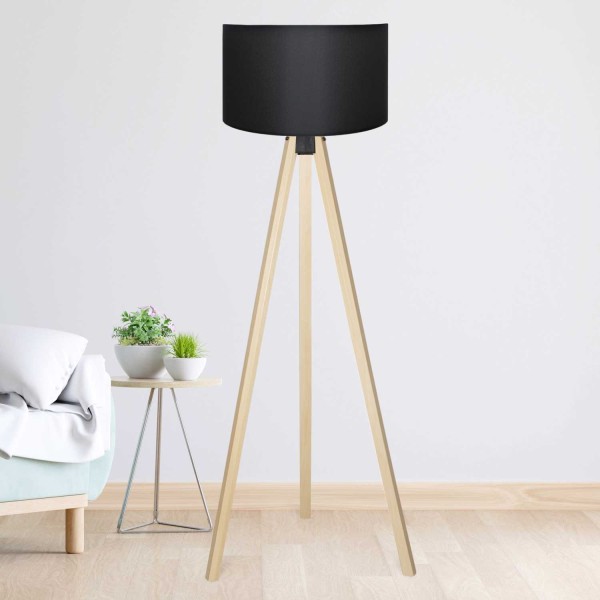 Podna lampa Glare crna