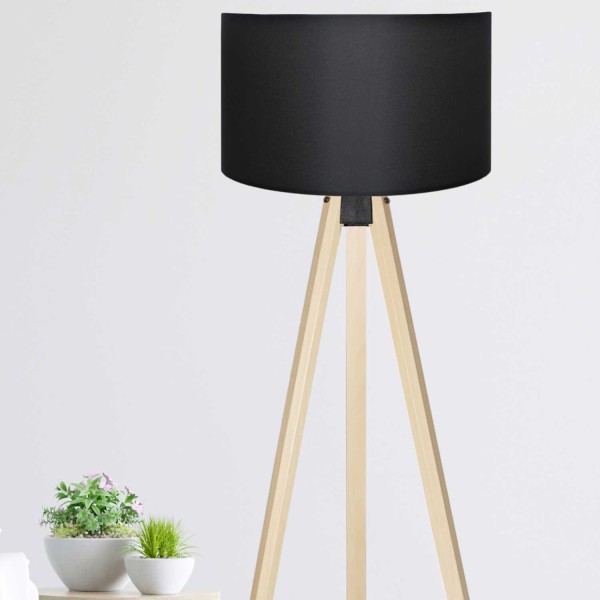 Podna lampa Glare crna
