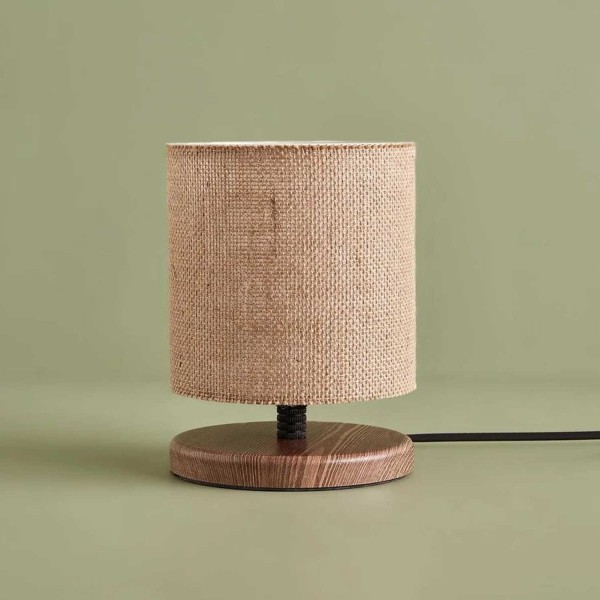 Stolna lampa Glint platnena kratka