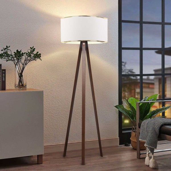 Podna lampa Luna bijela